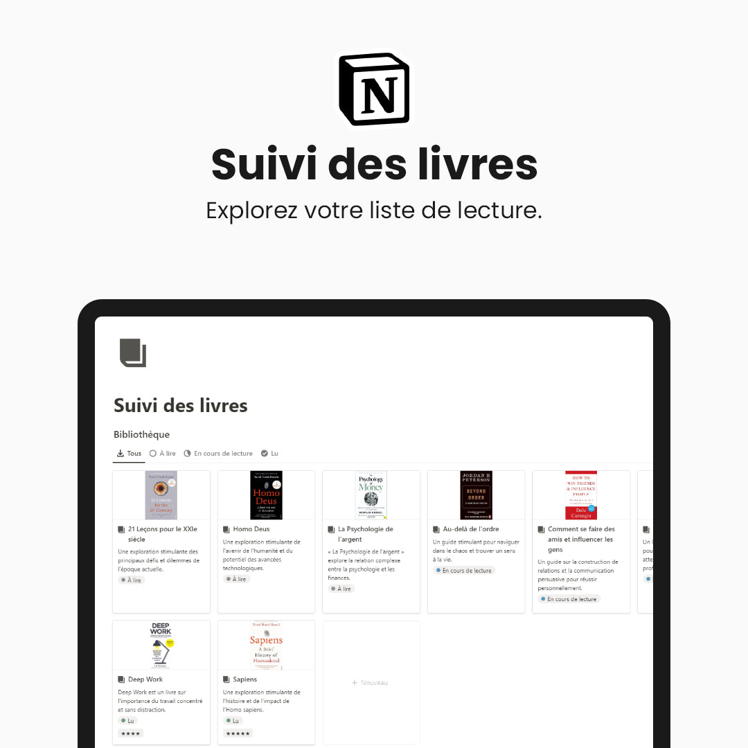 Suivi des livres